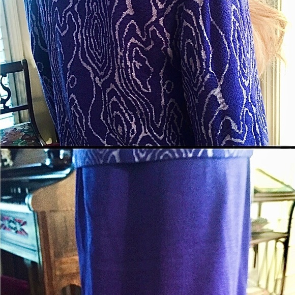 ST. JOHN VIBRANT ROYAL BLUE 3 PIECE SUIT JACKET 8 SHIRT SMALL SKIRT 12 E… - Picture 4 of 10